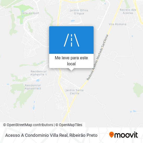 Acesso A Condominio Villa Real mapa