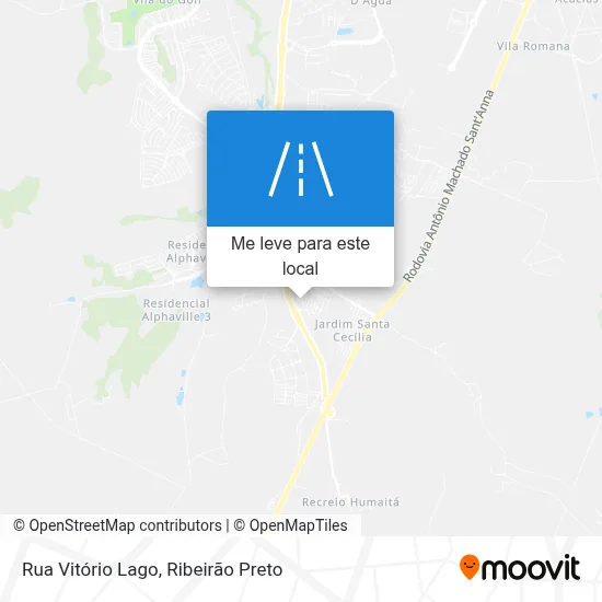 Rua Vitório Lago mapa