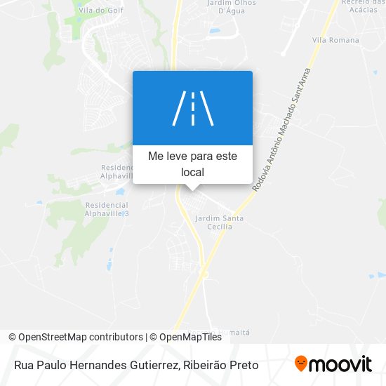 Rua Paulo Hernandes Gutierrez mapa