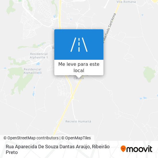 Rua Aparecida De Souza Dantas Araújo mapa