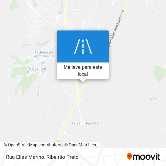 Rua Elias Marino mapa