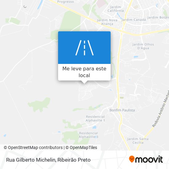 Rua Gilberto Michelin mapa