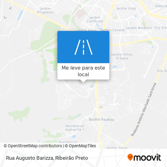 Rua Augusto Barizza mapa