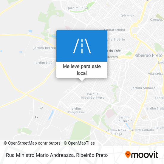 Rua Ministro Mario Andreazza mapa