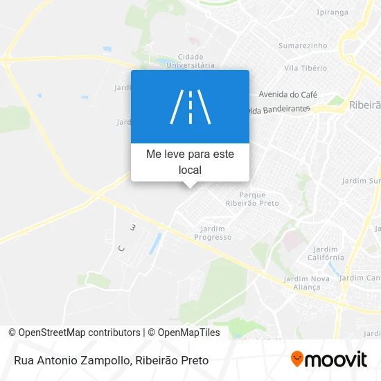 Rua Antonio Zampollo mapa