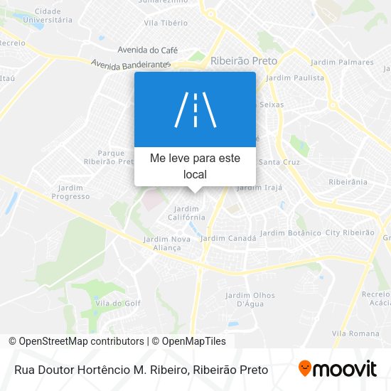 Rua Doutor Hortêncio M. Ribeiro mapa