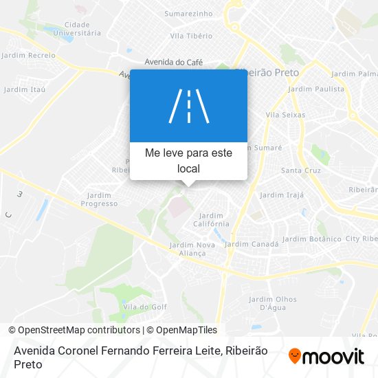 Avenida Coronel Fernando Ferreira Leite mapa