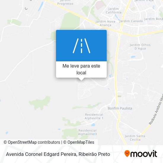 Avenida Coronel Edgard Pereira mapa