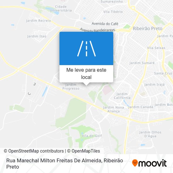 Rua Marechal Milton Freitas De Almeida mapa