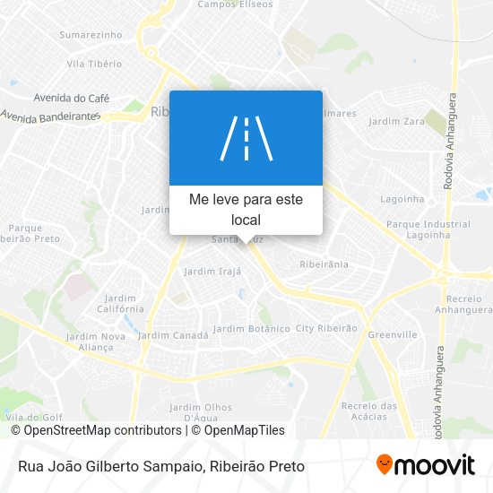 Rua João Gilberto Sampaio mapa