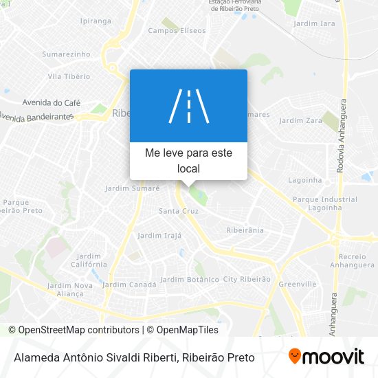 Alameda Antônio Sivaldi Riberti mapa