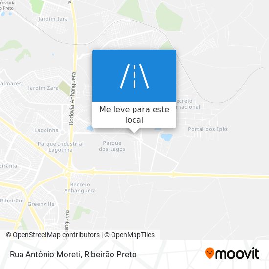 Rua Antônio Moreti mapa