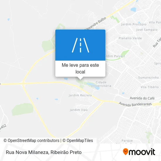 Rua Nova Milaneza mapa