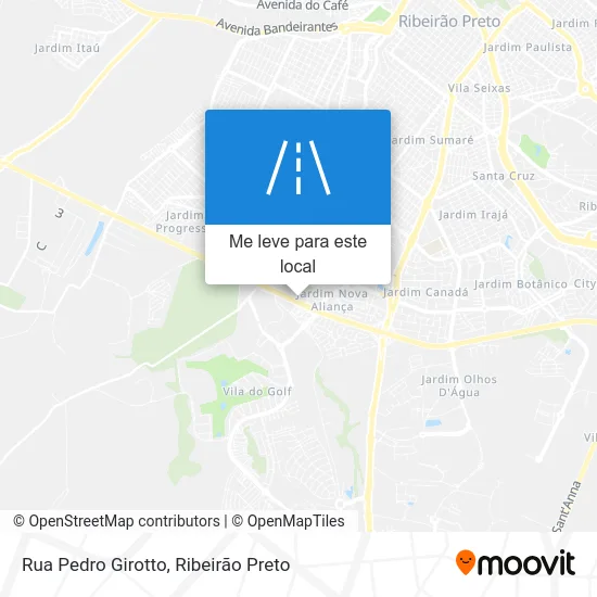 Rua Pedro Girotto mapa