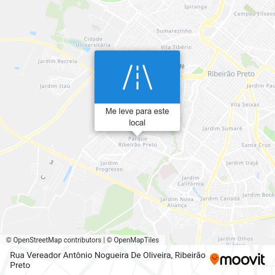 Rua Vereador Antônio Nogueira De Oliveira mapa