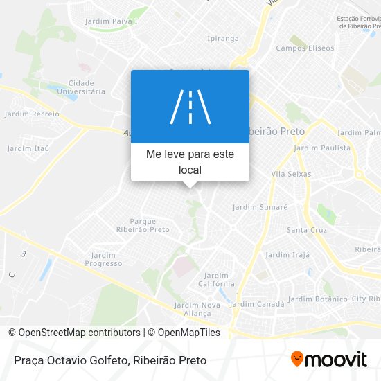 Praça Octavio Golfeto mapa