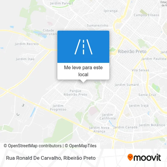 Rua Ronald De Carvalho mapa