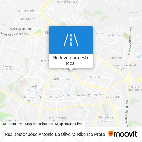 Rua Doutor José Antônio De Oliveira mapa