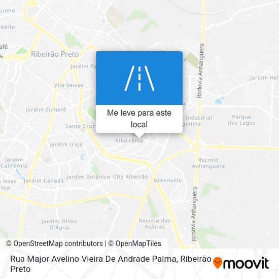 Rua Major Avelino Vieira De Andrade Palma mapa
