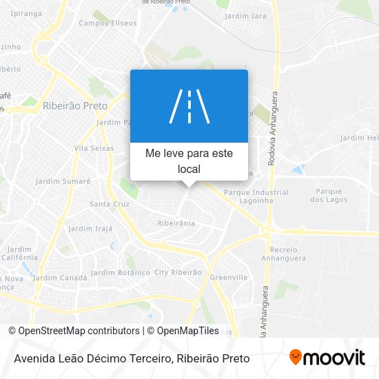 Avenida Leão Décimo Terceiro mapa