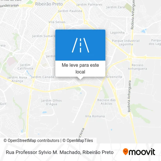 Rua Professor Sylvio M. Machado mapa