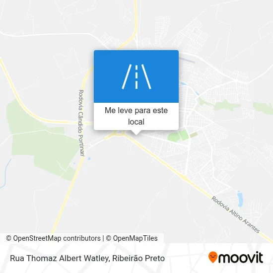 Rua Thomaz Albert Watley mapa