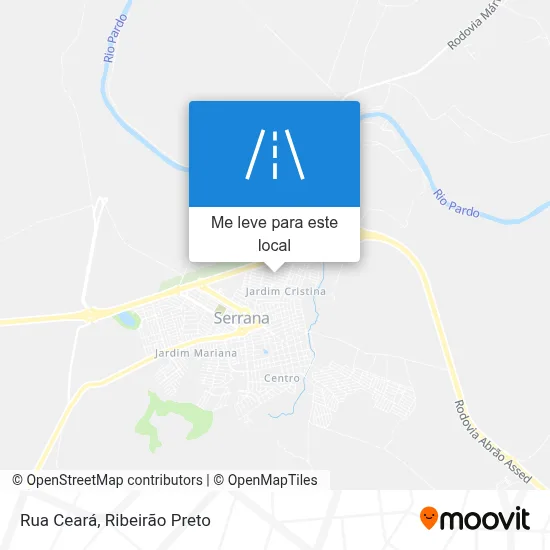 Rua Ceará mapa