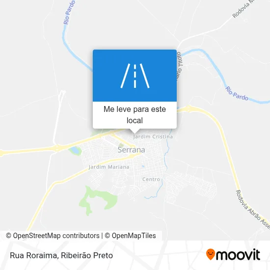 Rua Roraima mapa