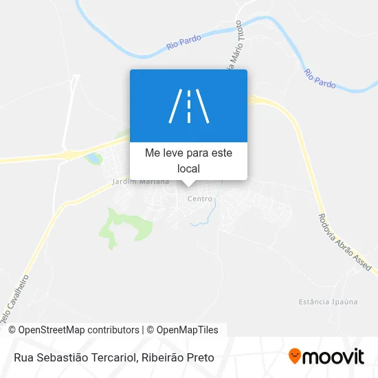 Rua Sebastião Tercariol mapa