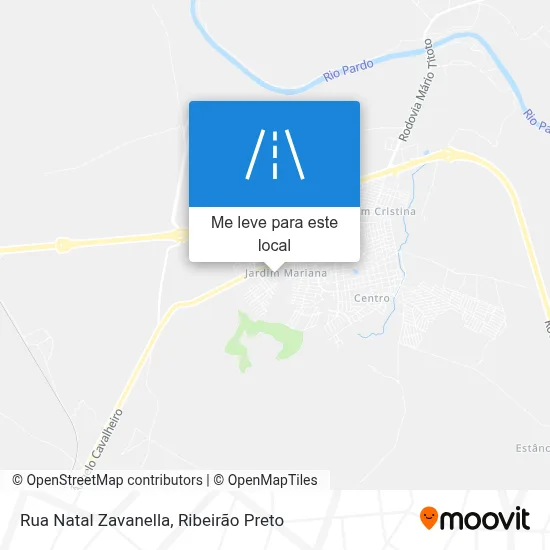 Rua Natal Zavanella mapa