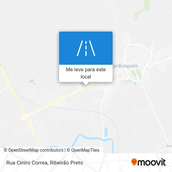 Rua Ciniro Correa mapa