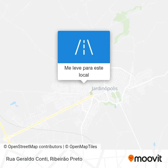 Rua Geraldo Conti mapa