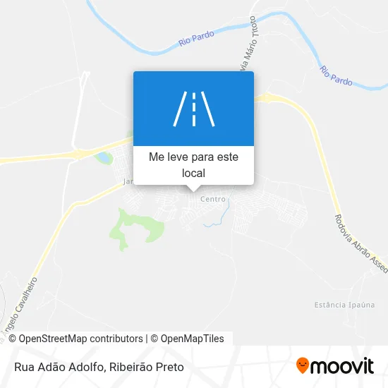 Rua Adão Adolfo mapa