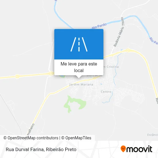 Rua Durval Farina mapa