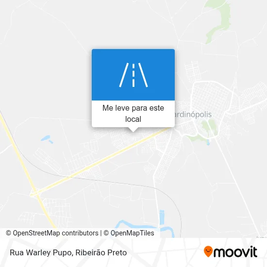 Rua Warley Pupo mapa