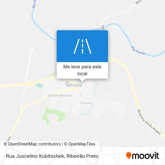Rua Juscelino Kubitschek mapa