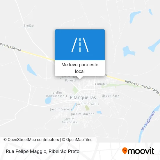Rua Felipe Maggio mapa