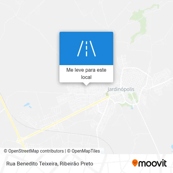 Rua Benedito Teixeira mapa
