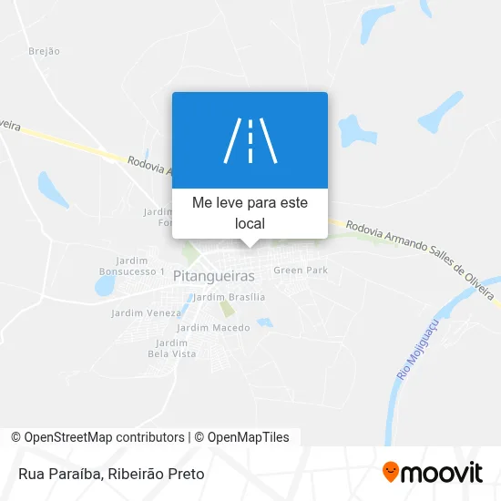 Rua Paraíba mapa