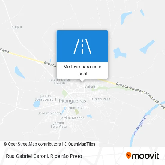 Rua Gabriel Caroni mapa