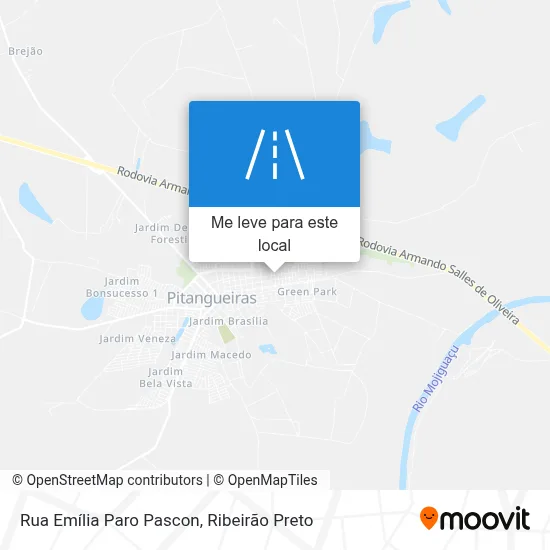 Rua Emília Paro Pascon mapa