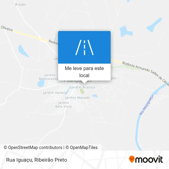 Rua Iguaçu mapa
