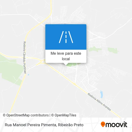 Rua Manoel Pereira Pimenta mapa