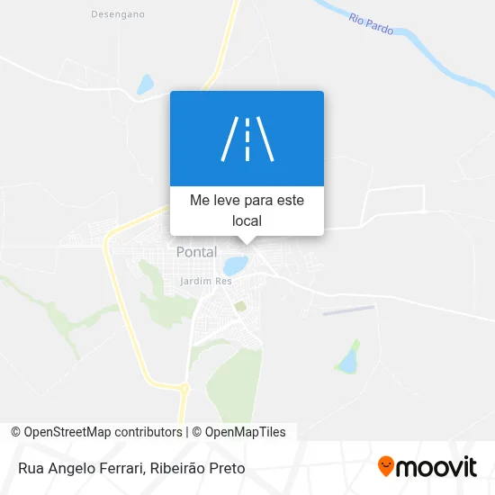 Rua Angelo Ferrari mapa