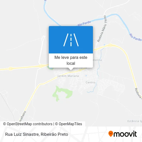 Rua Luiz Sinastre mapa
