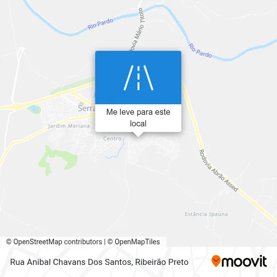 Rua Anibal Chavans Dos Santos mapa