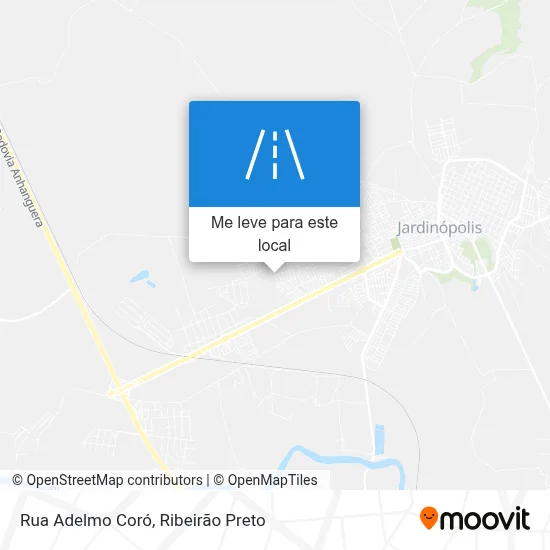 Rua Adelmo Coró mapa