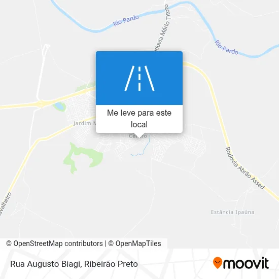 Rua Augusto Biagi mapa