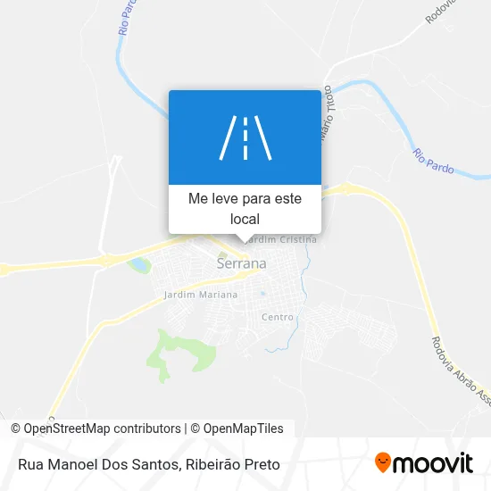 Rua Manoel Dos Santos mapa