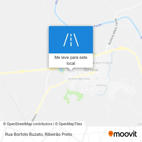 Rua Bortolo Buzato mapa